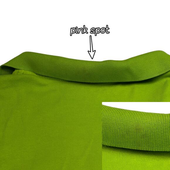 Lane Bryant Polo Style Top Plus Size 14/16 Green 100% Liquid Cotton - Picture 7 of 12